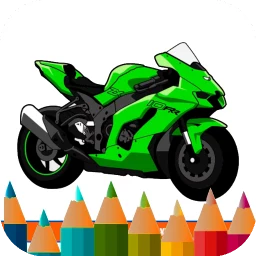 Icône de coloring ninja racing motor