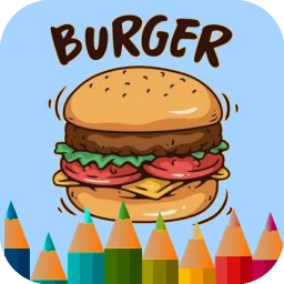 Icône de Jeu de coloriage de Hamburger